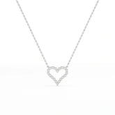 0.78 CT Round Cut Lab Diamond Pendant